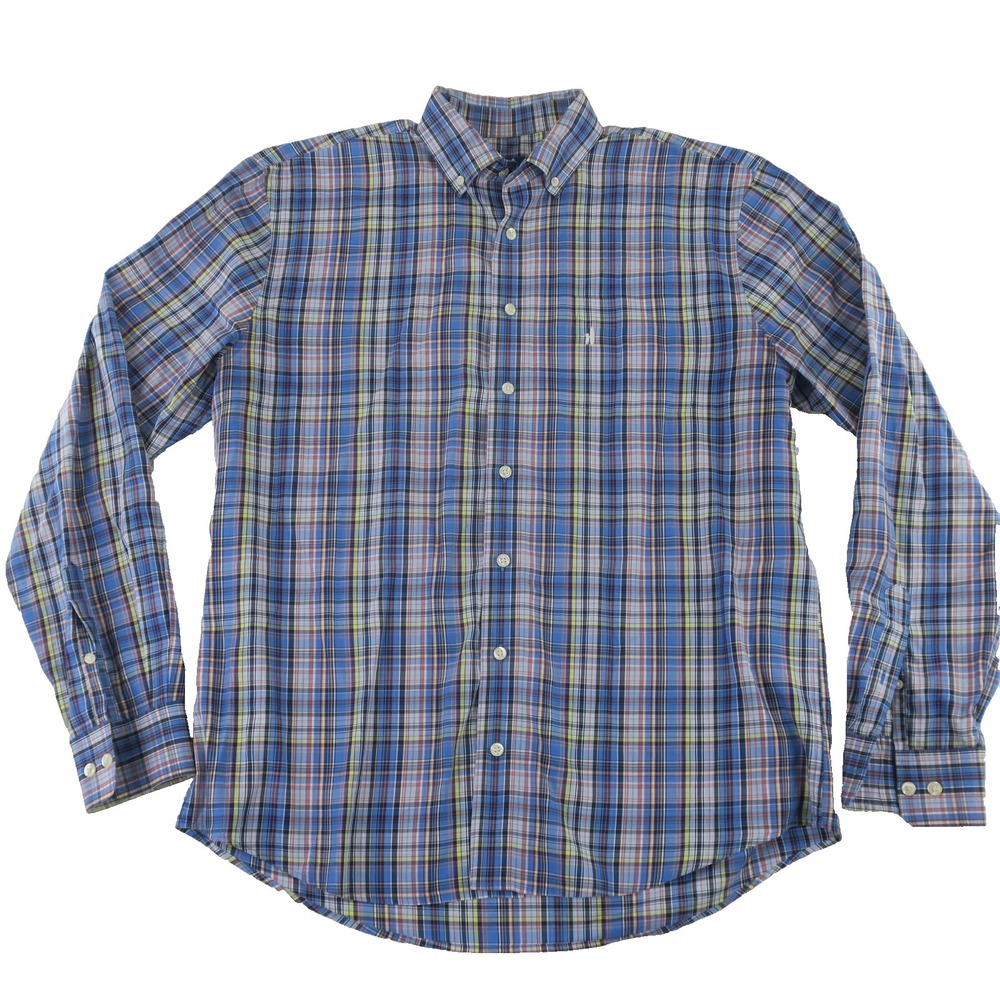 johnnie-O Button Up Shirt Mens‎ Large Cotton Blue